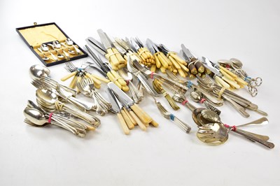 Lot 2017 - A large quantity of silver plated cutlery...