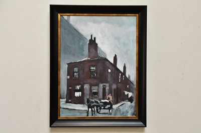 Lot 1788 - DAVE COULTER; oil on canvas, 'Rag and Bone Man'...