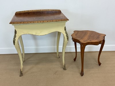 Lot 557 - A 19th century Italian walnut occasional table,...
