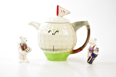 Lot 2925 - ROYAL CROWN DERBY; two animal form...