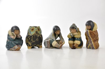 Lot 2792 - LLADRÓ; five figures and models including four...