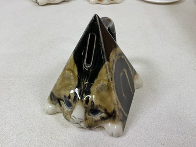 Lot 162 - MIKE HINTON; a collection of ceramic cat...