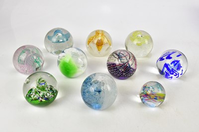Lot 3030 - CAITHNESS; a collection of ten paperweights...