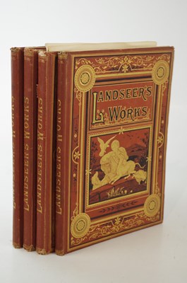 Lot 1847 - LANDSEER'S WORKS, four vols with steel...