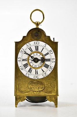 Lot 1324 - A small 18th century Austrian/German brass...