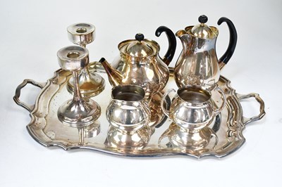 Lot 889 - A quantity of silver-plated ware to include a...