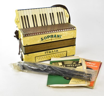 Lot 2683 - SOPRANI; a cased piano accordion.