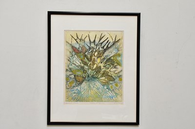 Lot 1734 - SHIRLEY E WITEBSKY; coloured etching, 'Fleur...