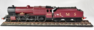 Lot 849 - A wooden model 'Royal Scot' locomotive, length...