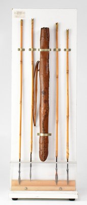 Lot 588 - An African slender hand-stitched leather...