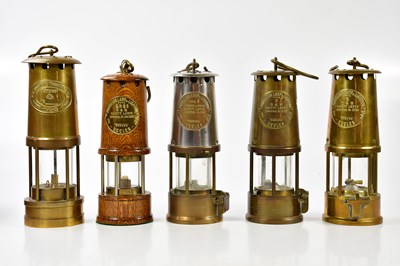 Lot 1065 - An Eccles type 6 Protector Miner's lamp with...