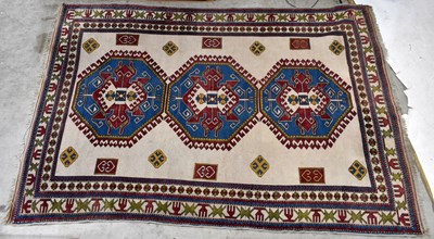 Lot 2319 - A Hatchli carpet with elephant foot style...