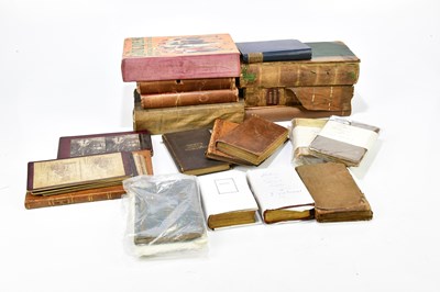 Lot 481 - A collection of 18th century and later leather...