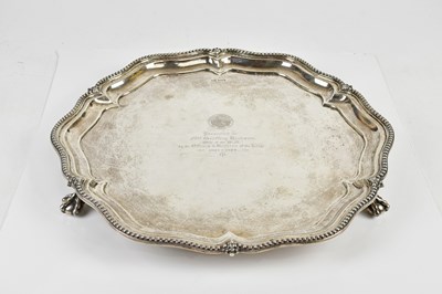 Lot 2273 - WALKER & HALL; a George V hallmarked silver...