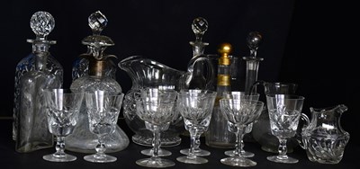 Lot 3005 - A collection of clear glassware including...
