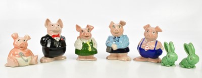 Lot 2917 - WADE; five NatWest pig money banks and two...