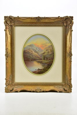 Lot 1718 - WENDY REEVES; pastel, mountainous landscape,...