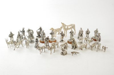 Lot 1502 - ENGLISH MINIATURES FINE ART SCULPTURES; a...