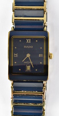 Lot 1329 - RADO; a DiaStar quartz gentlemen's wristwatch...