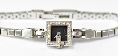 Lot 822 - GUCCI; a 102 Mini-G ladies' quartz wristwatch,...