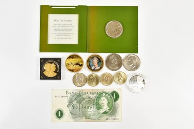 Lot 2664 - Small collection of coins to include a diamond...