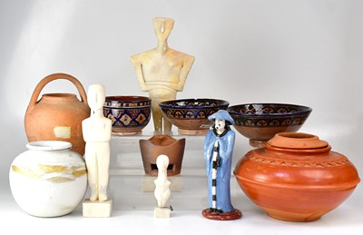 Lot 496 - A group of ceramic items, to include three...