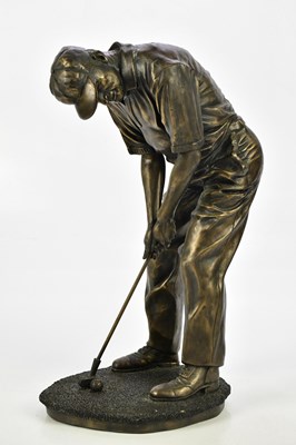 Lot 2851 - ADONIS; a bronzed resin figure of Adolphe,...