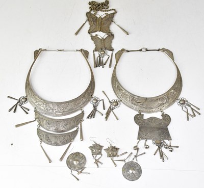 Lot 1289 - A small group of Thai metal jewellery,...