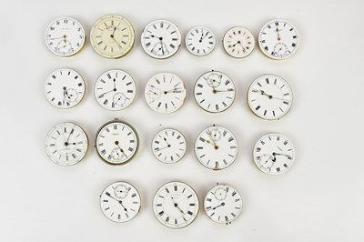 Lot 700 - A collection of assorted pocket watch and fob...