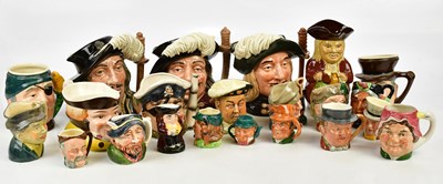 Lot 2894 - ROYAL DOULTON; three large sized character...