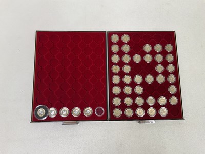 Lot 390 - ROYAL MINT; forty-three £1 coins from 1983 to...