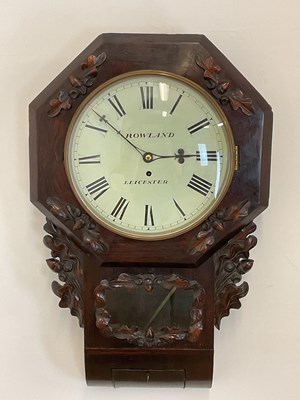 Lot 418 - A mid 19th century rosewood octagonal drop...
