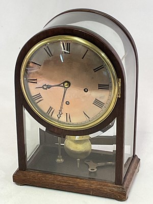 Lot 422 - An early 20th century oak and glazed...