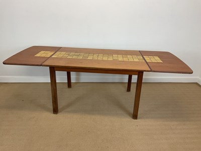 Lot 490 - G PLAN; a mid 20th century teak dining table,...
