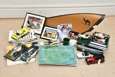 Lot 999 - LOTUS MEMORABILIA; a collection of ephemera to...