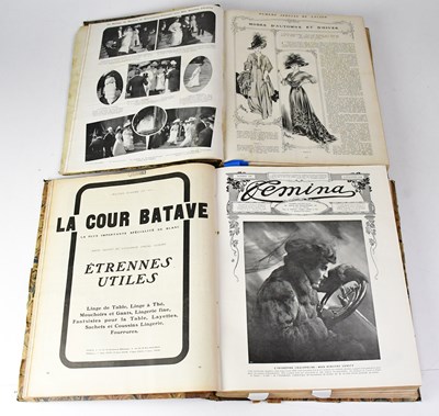 Lot 777 - FEMINA; two bound collections of the French...