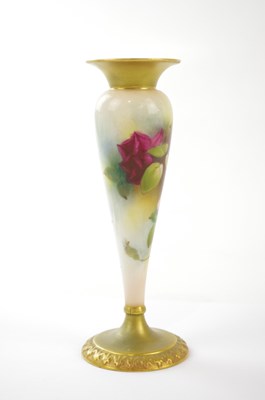 Lot 2892 - ROYAL WORCESTER; a hand painted Mei Ping...