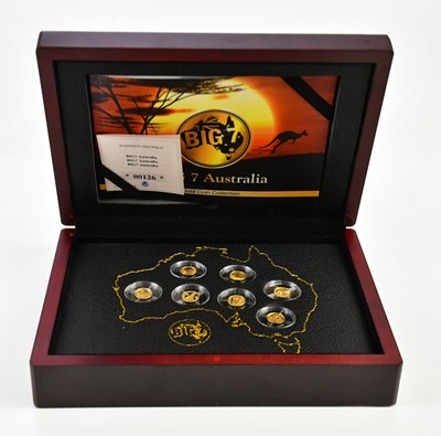 Lot 2624 - BIG SEVEN; a set of seven gold proof coins,...