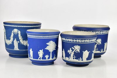 Lot 2944 - WEDGWOOD; a large 19th century jasper dip...