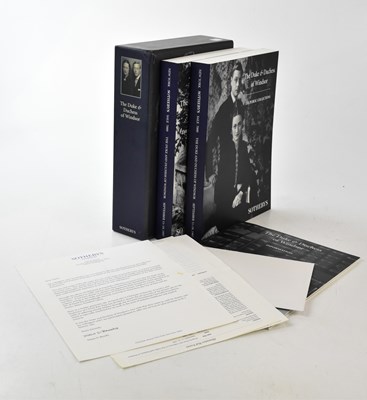 Lot 1824 - A Sotheby's album containing three catalogues,...