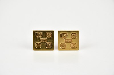 Lot 336 - JACK SPENCER; a pair of Elizabeth II 9ct...