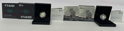 Lot 370 - ROYAL MINT; two £2 Silver Proof Coins,...