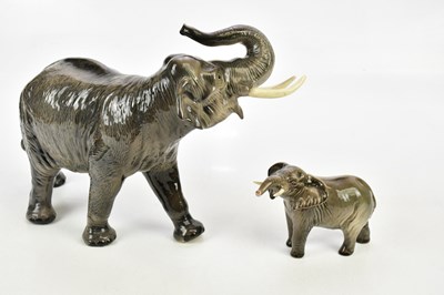 Lot 2804 - BESWICK; a large model of an elephant, height...