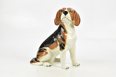 Lot 2841 - BESWICK; a fire side model of a beagle,...