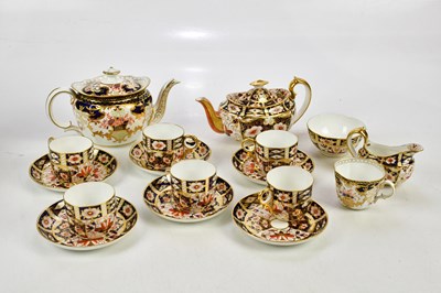 Lot 2957 - ROYAL CROWN DERBY; an Imari part tea service...