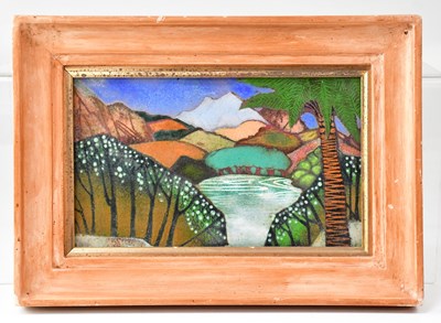 Lot 725 - BERYL TURPIN (1926-2016); an enamel on copper...