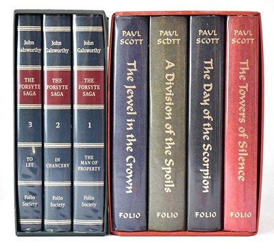 Lot 821 - FOLIO SOCIETY; two box sets John Galswothy...