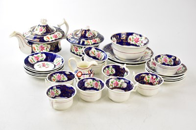 Lot 2987 - A 19th century Gaudy Welsh part tea service...