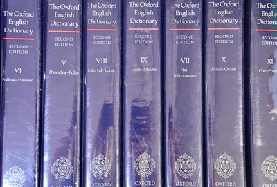 Lot 836 - The Oxford English Dictionary, Second Edition...