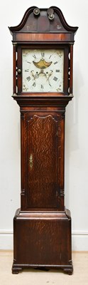 Lot 1295 - A 19th century eight day longcase clock, the...